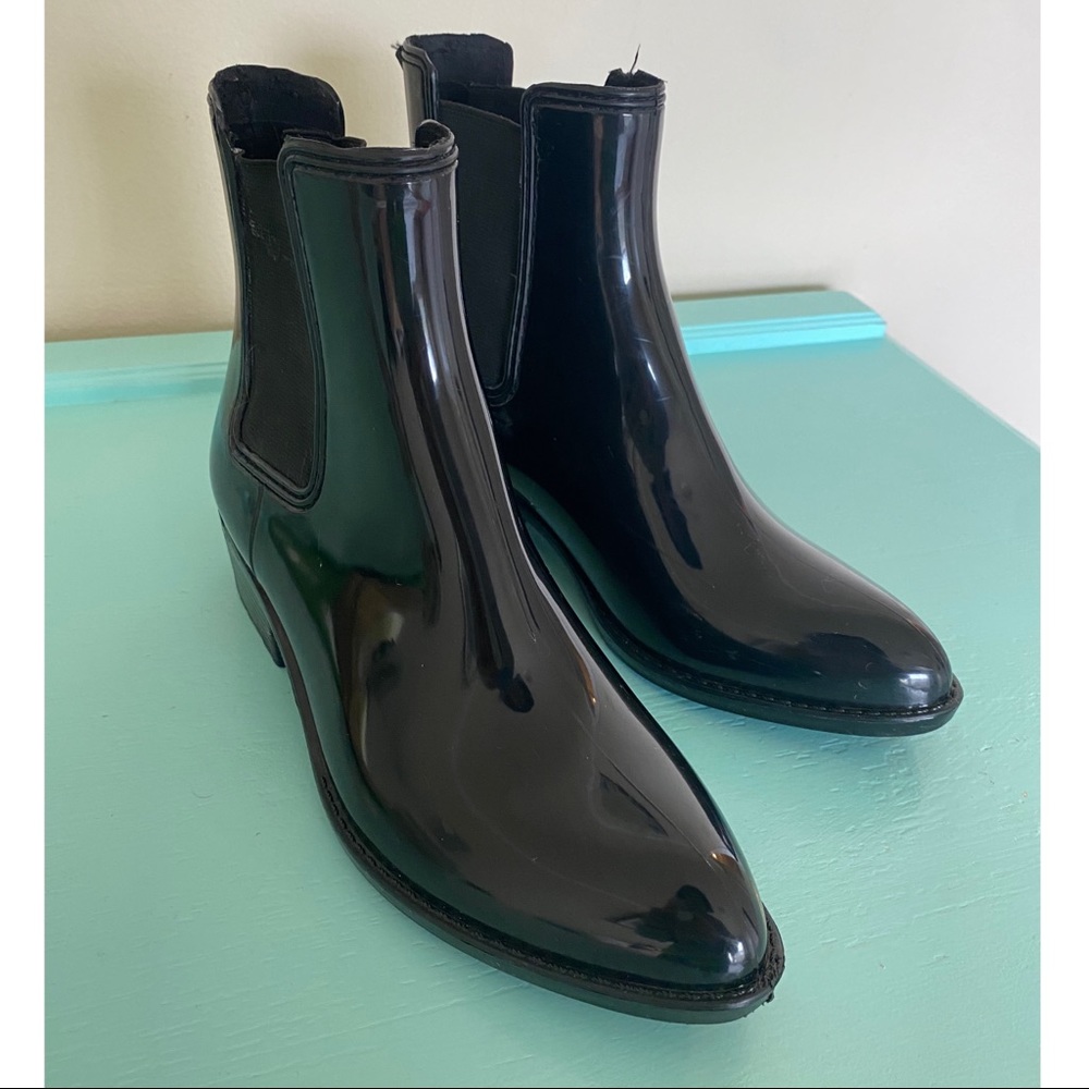 Jeffrey Campbell Black Chelsea Rainboot